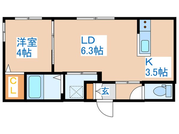 Terrace　Kasumiの物件間取画像